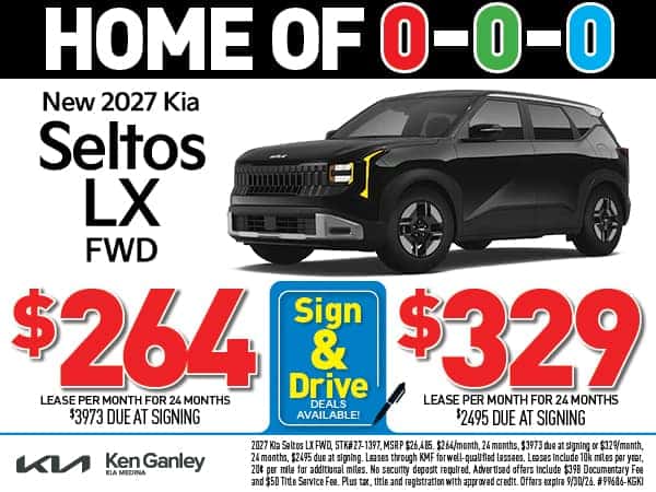 NEW 2027 Kia Seltos LX FWD - Lease As Low As $264/Mo!