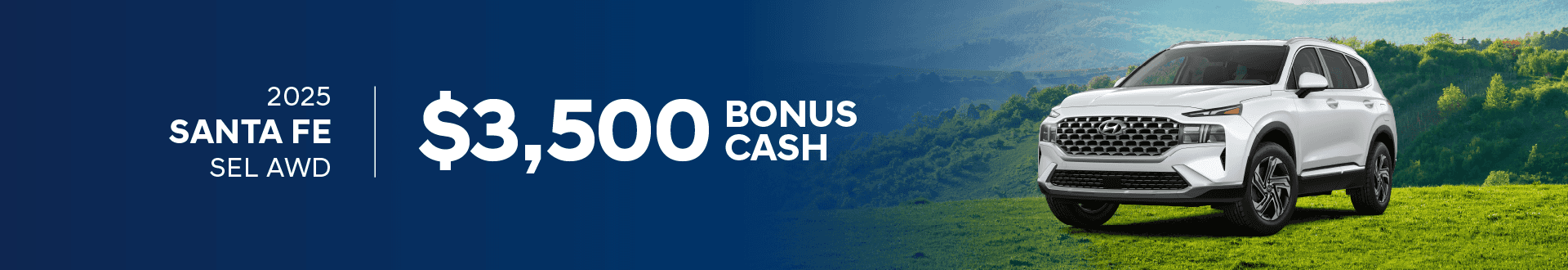 2025 Santa Fe SEL AWD $3,500 in Bonus Cash