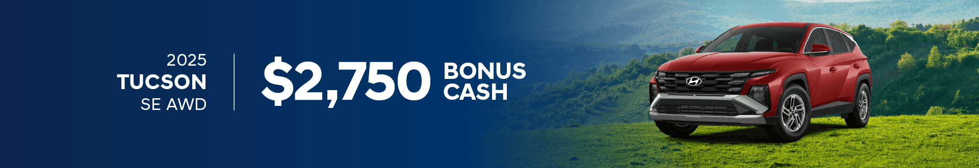 2025 Tucson SE AWD $2,750 in Bonus Cash