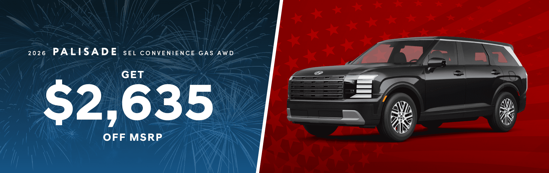 2026 PALISADE SEL CONVENIENCE GAS: Get $2,635 off MSRP