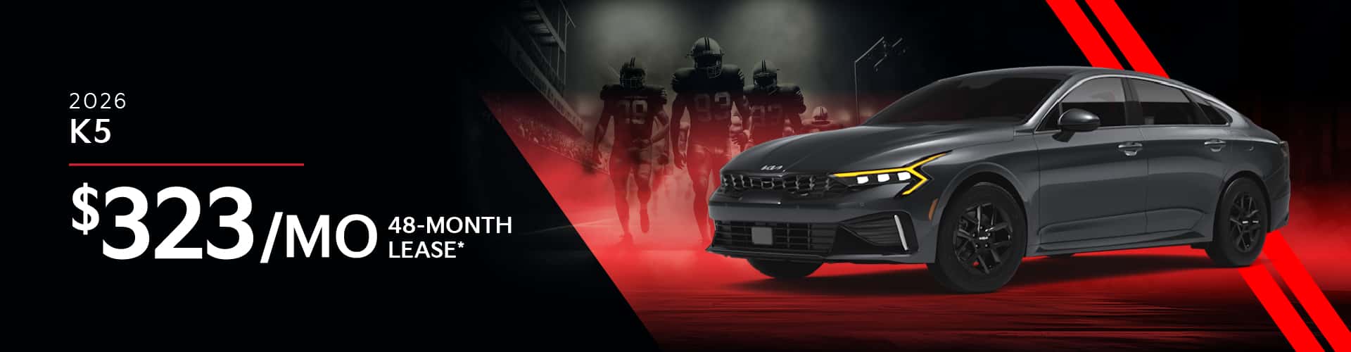 2026 Kia K5: Lease for $323/month for 48 months*