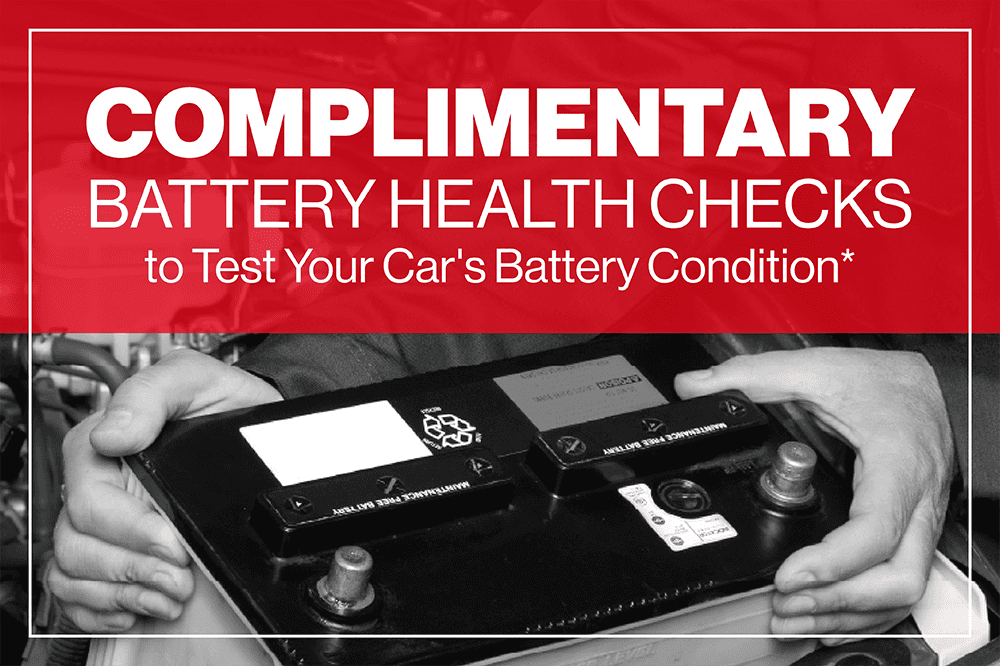 Complimentary battery health checks to test your car