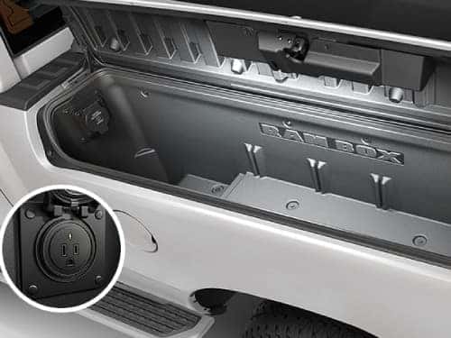 2023 RAM 2500 view of cargo management system