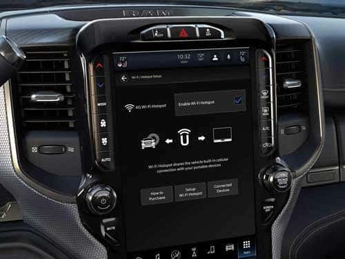 2023 RAM 2500 touchscreen display