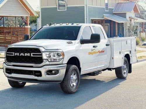 2024 RAM Chassis Cab exterior view parked outside a home on a street