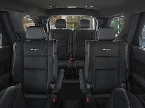 2024 Dodge Durango interior view of middle and back seats