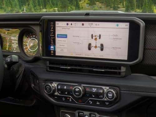 2025 Jeep Gladiator close up of touchscreen