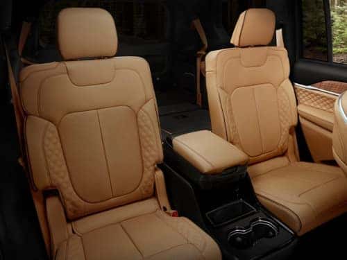 2025 Jeep Grand Cherokee L view of middle row bucket seats