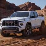 2025 GMC AT4 lineup including Terrain, Acadia, Canyon, Sierra, and Yukon