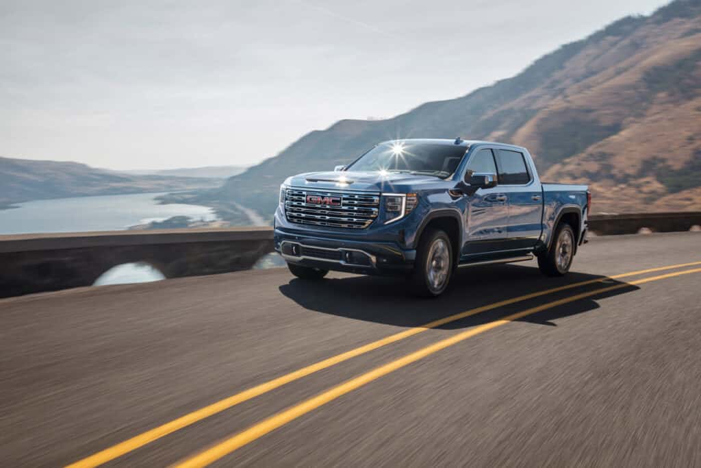2025 GMC Sierra Denali trims side-by-side