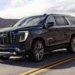2025 GMC Yukon parked outdoors showcasing Denali trim