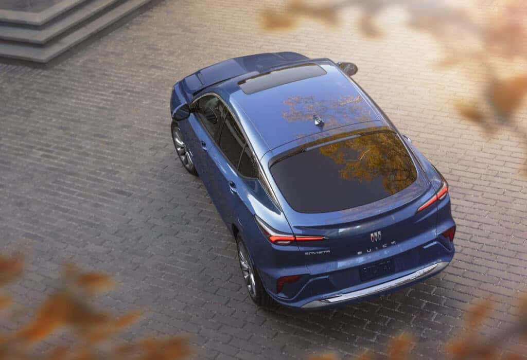 Buick Envista Cargo Area – Rear Seat Folded Cargo space with folded seats in the 2025 Buick Envista