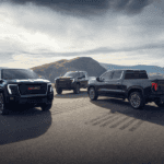 2026 GMC trucks lined up at Linus Buick GMC in Vero Beach