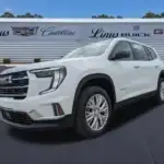 2026 GMC Acadia Elevation at Linus Buick GMC — three-row mid-size SUV with 2.5L turbo, 15-inch infotainment, and available Super Cruise in Vero Beach, FL