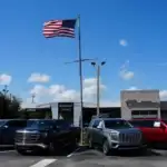 GMC truck and SUV lineup at Linus Buick GMC in Vero Beach, FL, showing the brand's Professional Grade range