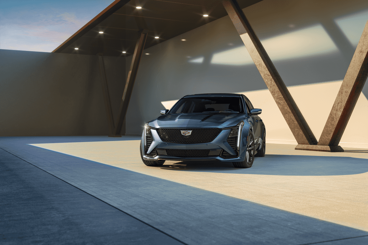 2025 Cadillac CT5 Prices and Trims – Linus Cadillac 2025 Cadillac CT5 Premium Luxury and CT5-V models lineup in Vero Beach showroom