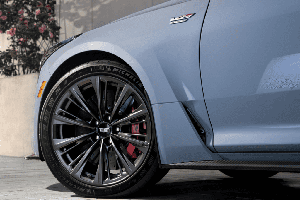 2025 Cadillac Escalade with 24-inch polished rims