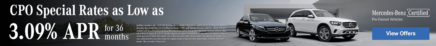 CPO SPECIAL RATES AS LOW AS 3.09% APR FOR 36 MONTHS