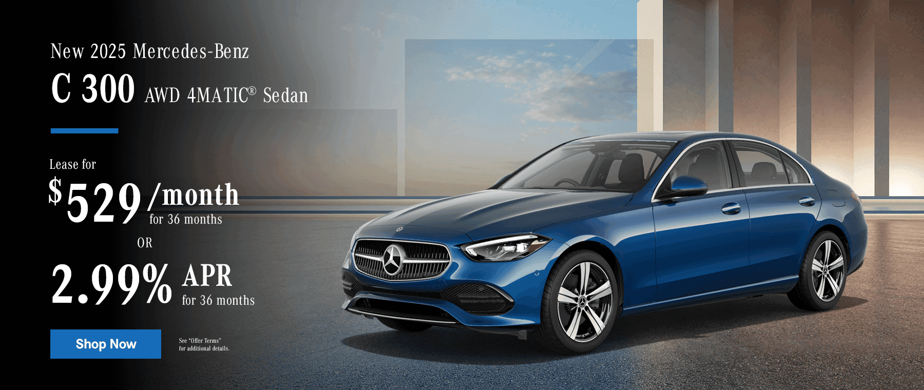 New 2025 Mercedes-Benz C 300 AWD 4MATIC® Sedan