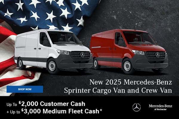 “New 2025 Mercedes-Benz Sprinter Cargo Van and Crew Van
