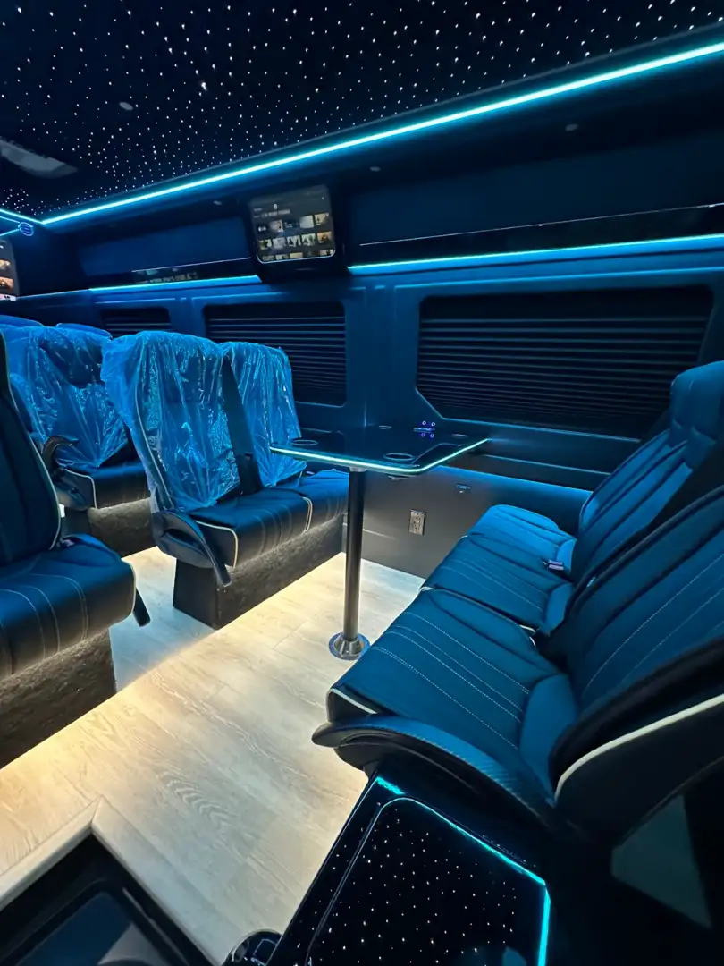 Executive Transportation Sprinter Vans Interior