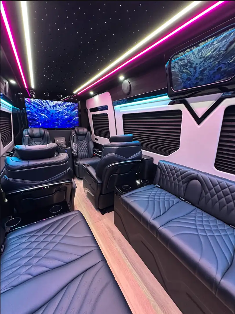 Executive Transportation Sprinter Vans Interior