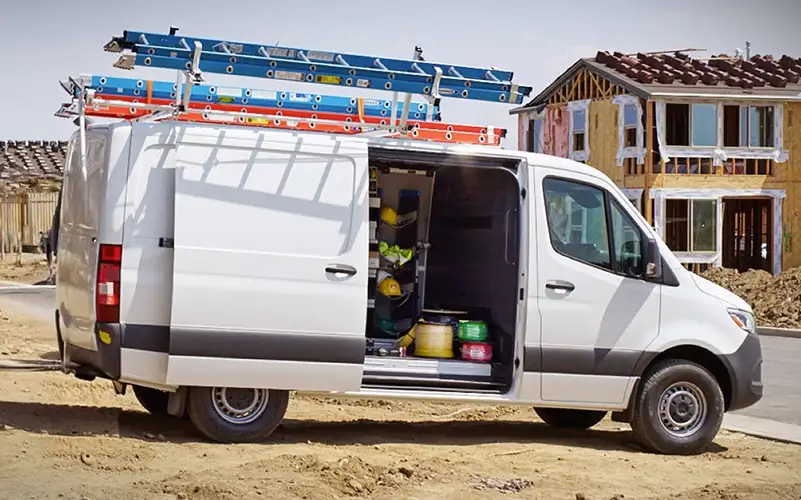 Mercedes-Benz Sprinter van with upfitting customization