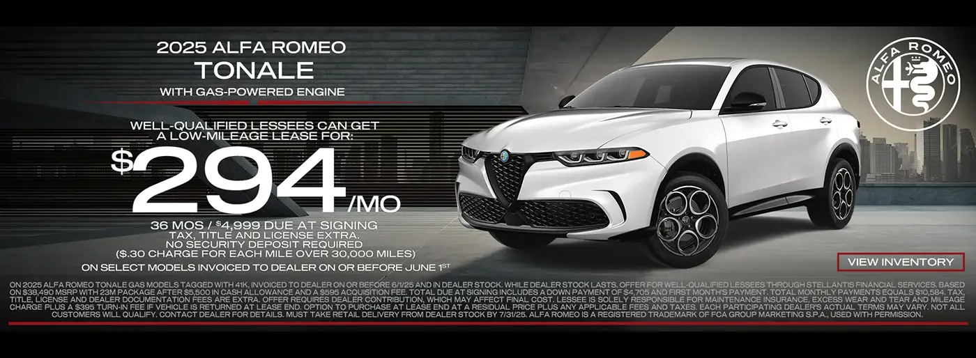 Alfa Romeo Tonale Gas Lease Special in Denver, Colorado