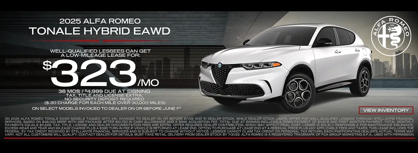 Alfa Romeo Tonale PHEV Lease Special in Denver, Colorado