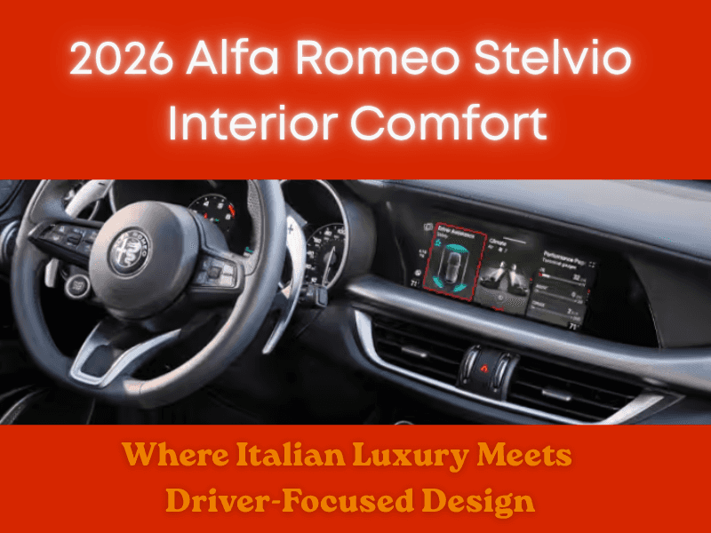2026 Alfa Romeo Stelvio interior 2026 Alfa Romeo Stelvio interior