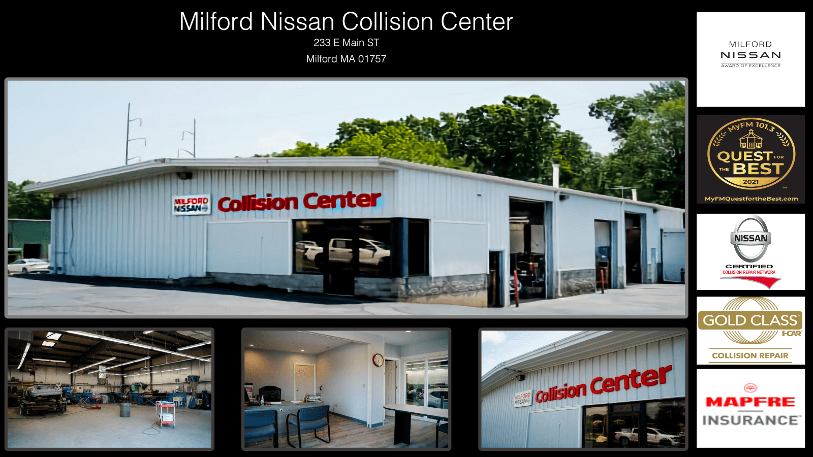 Milford Nissan Collision Center Milford Nissan   Body Shop Page Bannr 