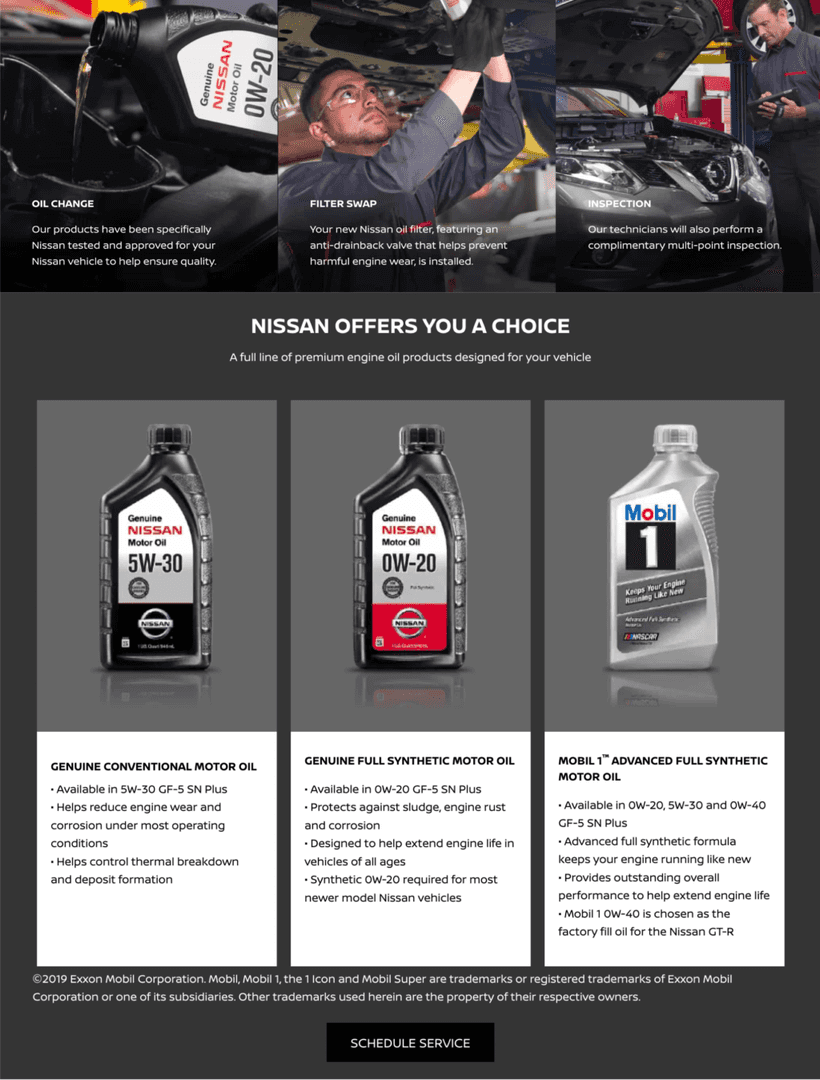 Taking care of your vehicle starts with your oil change Milford Nissan