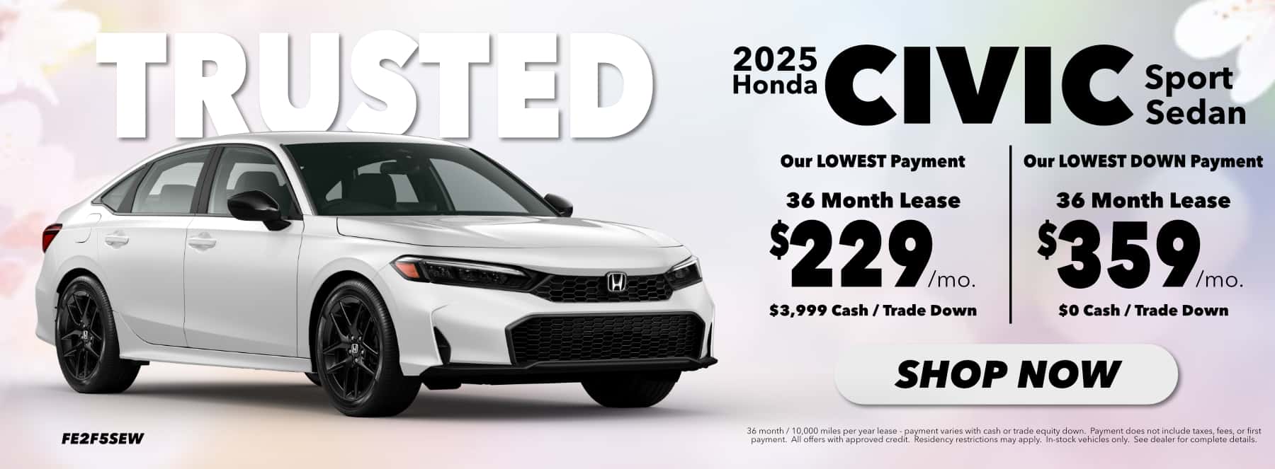 25 CIVIC SPORT LEASE MAY