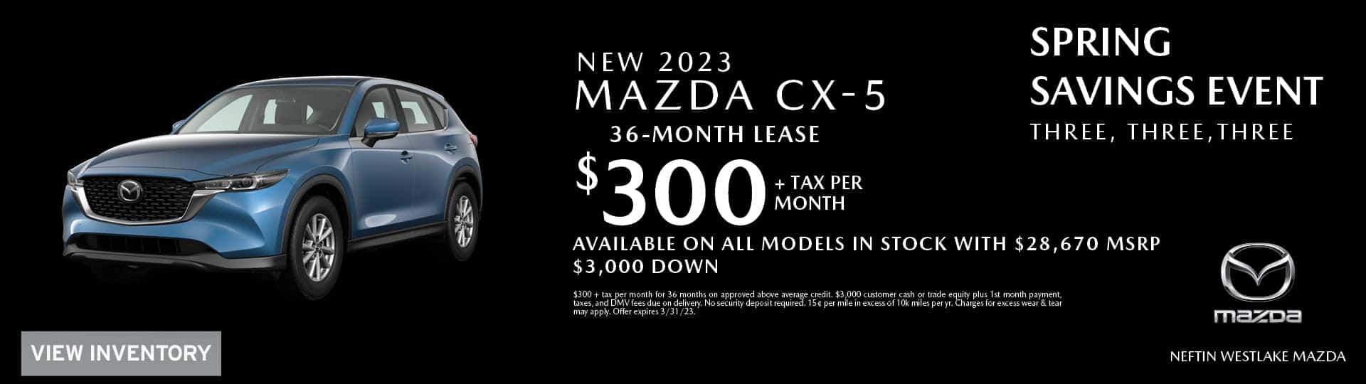 1950 Mazda March Spring Savings &#8217;23 CX5_300_1920x540