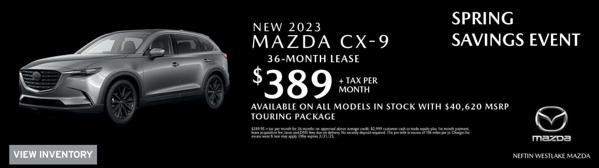 1950 Mazda March Spring Savings &#8217;23 CX9_1920x540
