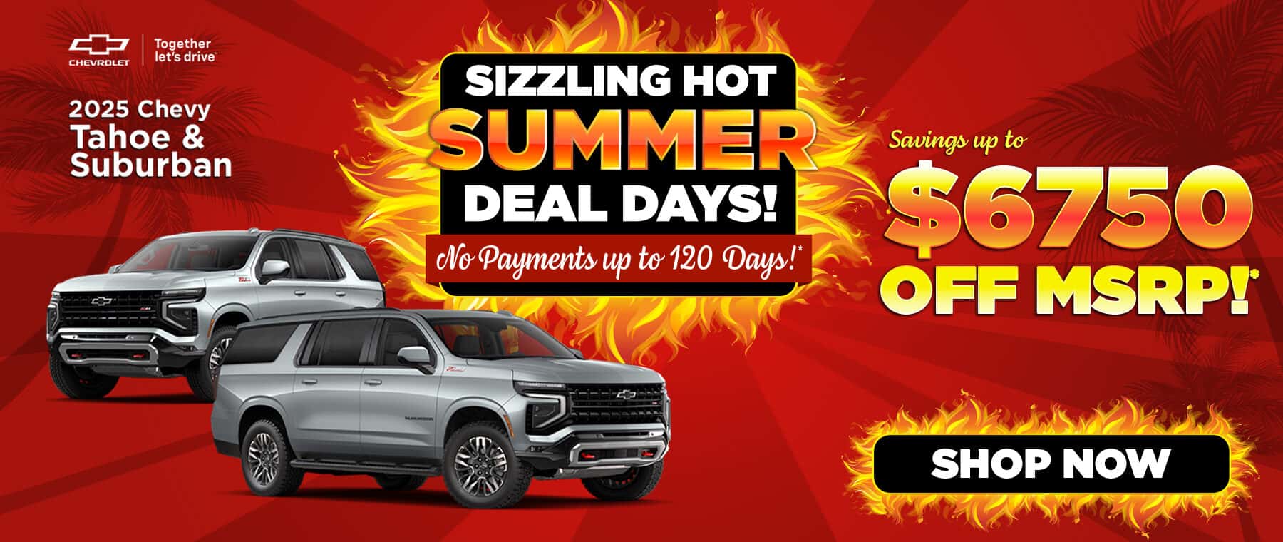 June Tahoe & Suburban Special - Desktop Banner - Parks KV Chevy