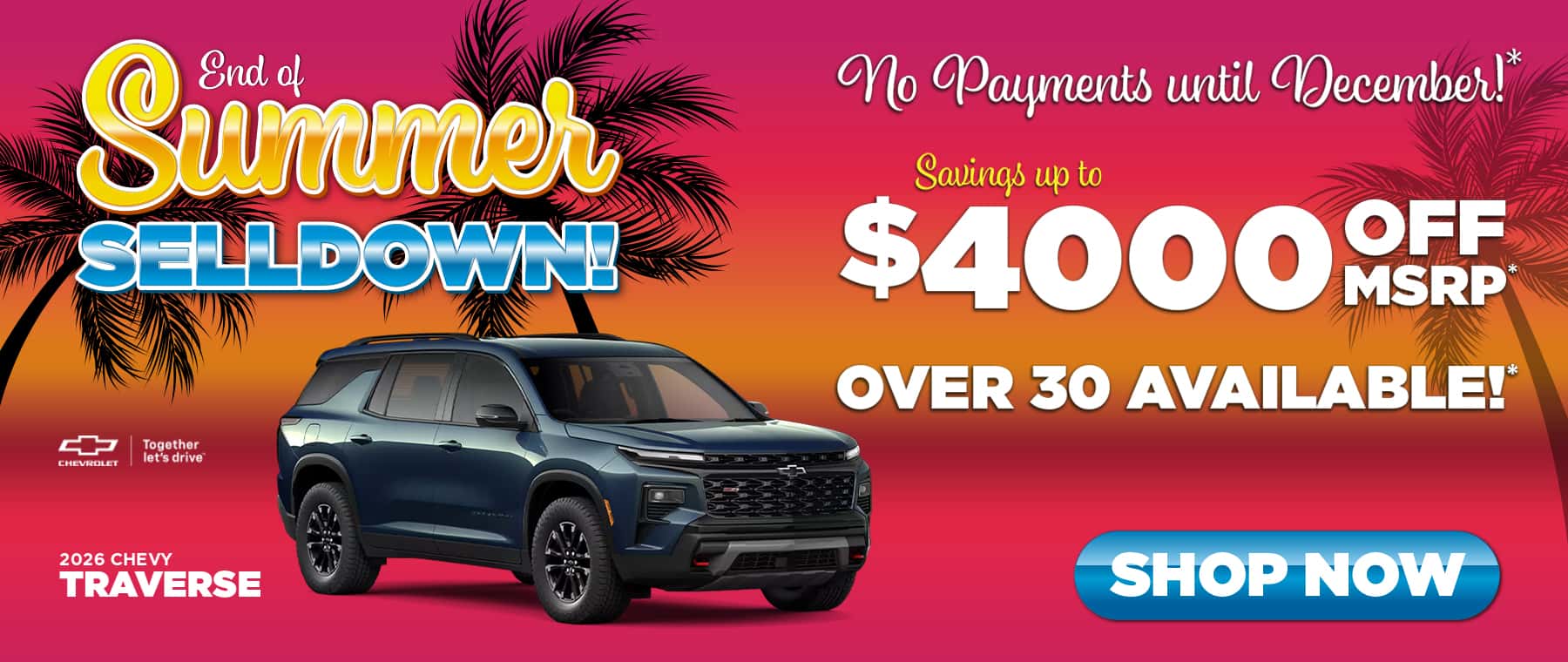 2026 Chevy Traverse Banner