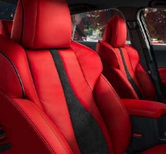 Red Acura interior