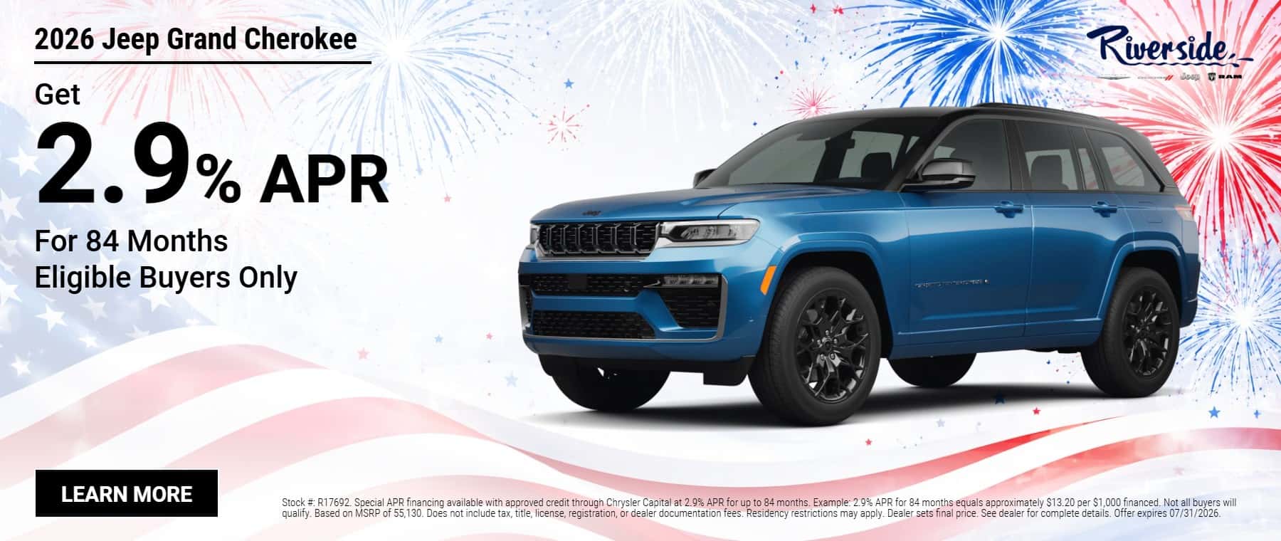 Grand Cherokee July Offer
