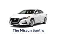 Nissan Sentra white against white backdrop