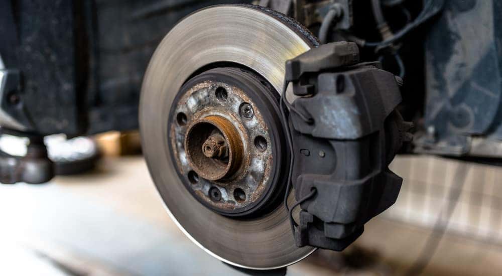 car brakes close up