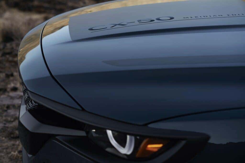 The hood of the Mazda CX-50 Meridian Edition
