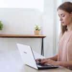 Woman ordering Mazda auto parts online