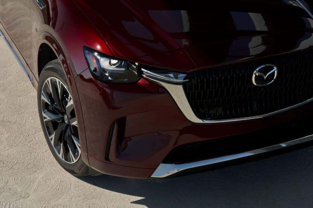 Headlight of a Mazda pre-owned SUV