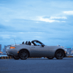 The 2026 Mazda MX-5 Miata parked against a sky