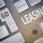 Keyboard with button advertising Mazda lease