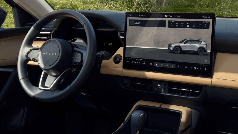 Dashboard of a new Mazda model