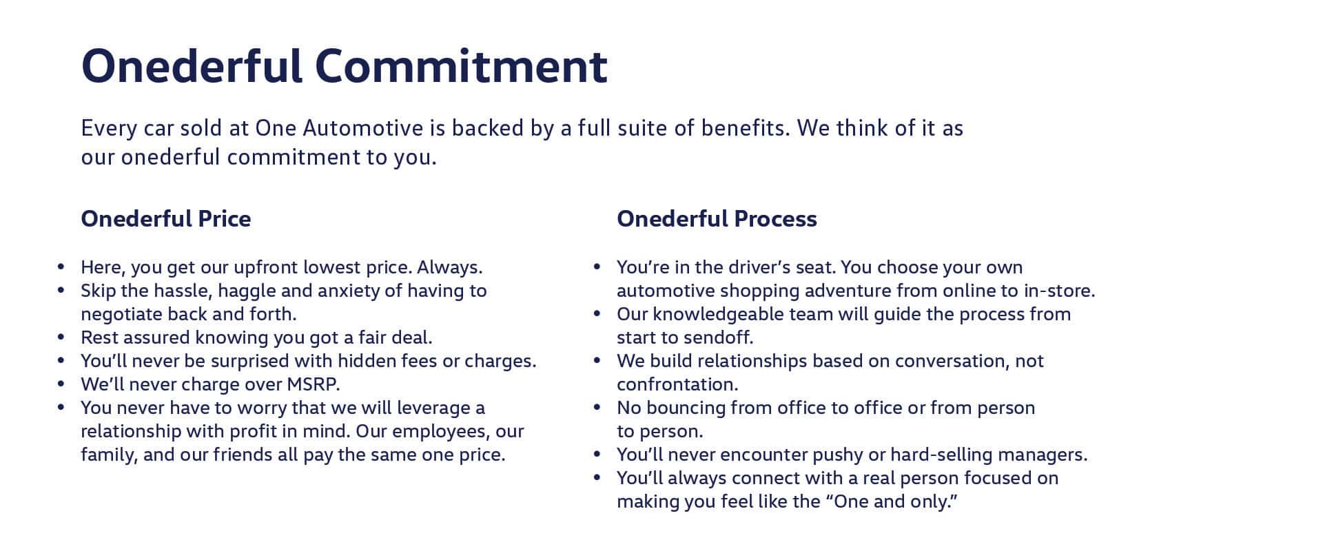 Ken Vance ONEderful Experience