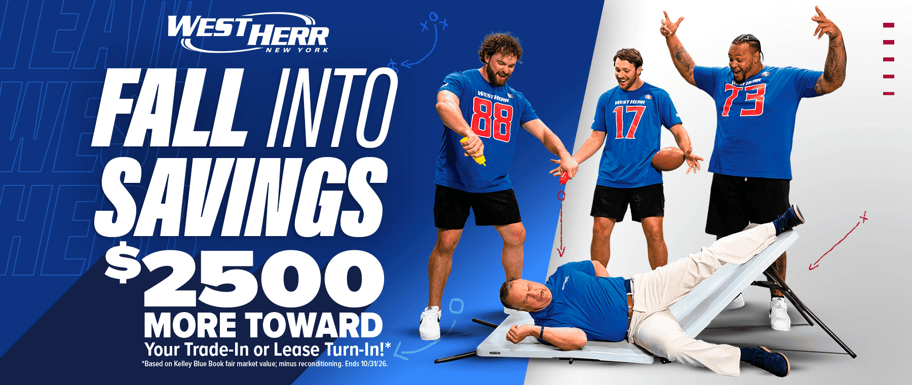 Fall Into Savings! $2500 more for your trade-in or lease turn-in at West Herr