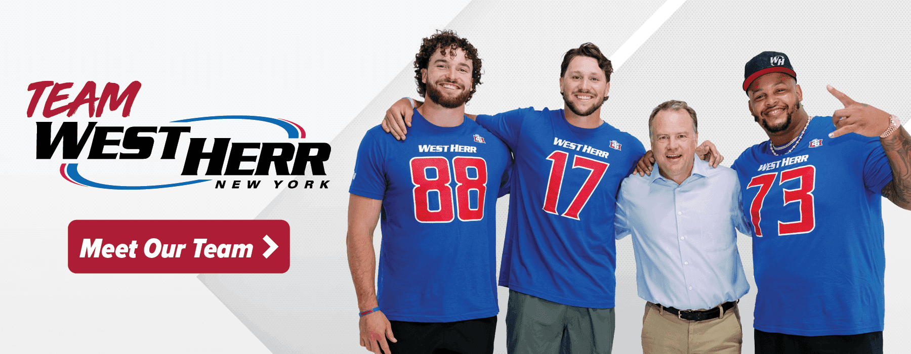 Team West Herr featuring Dawson Knox, Josh Allen, Steve Tasker, and Dion Dawkins